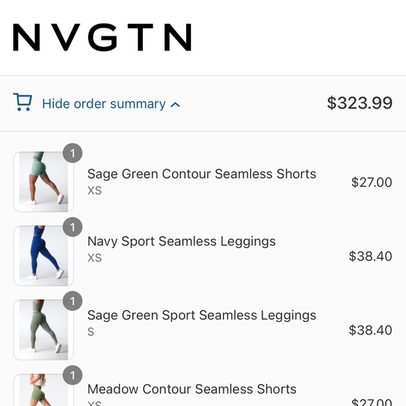 Brand new nvgtn shorts. Brand new never worn. They didn’t end up fitting. - Picture 3 of 3